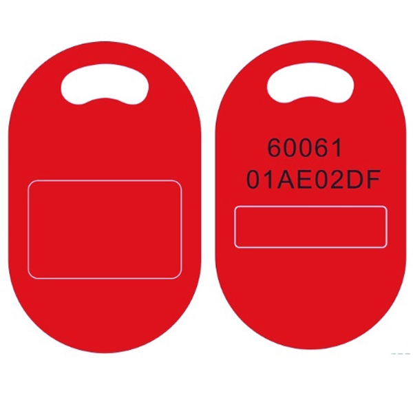 Key Fob kodbar TITAN 4x50 Mifare rød