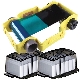 PCF10 - 100 Lim kort i 2 kassetter + 100 korts Fargebånd